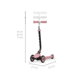 Qplay Sema 3in1 Pink Kids Scooter