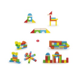 Viga 50333 Wooden Blocks 80 Pieces