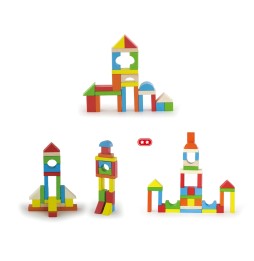 Viga 50333 Wooden Blocks 80 Pieces