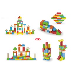 Viga 50333 Wooden Blocks 80 Pieces