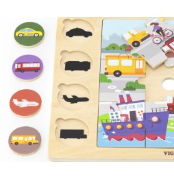 Viga 44742 Set puzzle asortează umbre