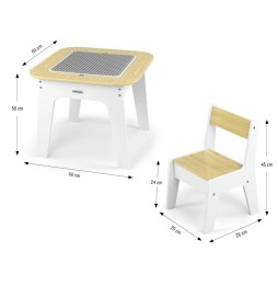 Olaf Blocks Furniture - Kids Table and Chairs