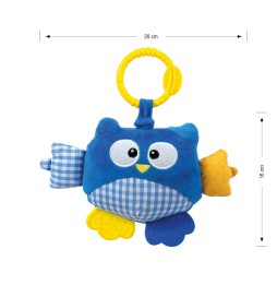 Bufniță plusată Cutie owl 2881 albastră