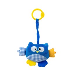 Cutie Owl Plush Pendant 2881 Blue