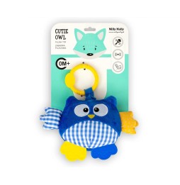 Bufniță plusată Cutie owl 2881 albastră