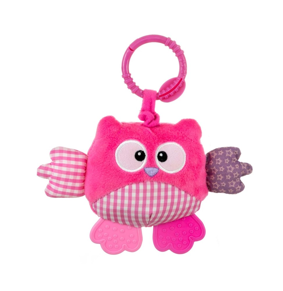 Cutie Owl Plush Pendant 2881 PINK