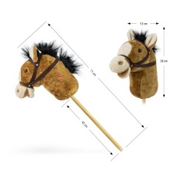 Milly Mally Stick Horse Light Brown