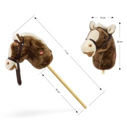 Milly Mally Stick Horse Dark Brown