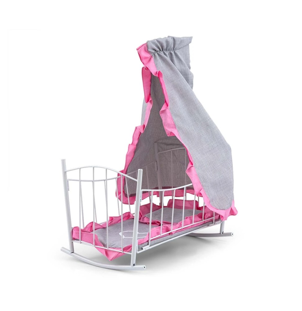 Doll Bed-Cradle Lily Prestige Pink