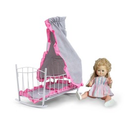 Doll Bed-Cradle Lily Prestige Pink