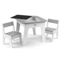 Olaf Furniture Set - Table and Chairs in Grey