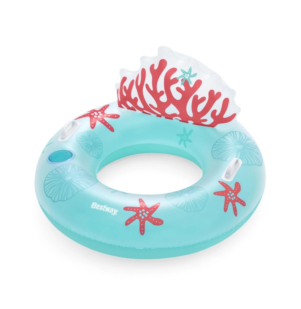 Bestway Coral Bliss Swimming Ring with Backrest