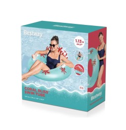 Bestway Coral Bliss Swimming Ring with Backrest