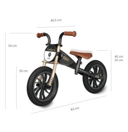 Qplay Bicicleta Fara Pedale Feduro Negru-Aurie