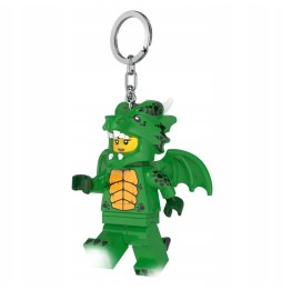 LEGO breloc lanternă LED Dragon verde