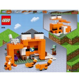 LEGO Minecraft Set 21178 Habitat pentru Vulpi