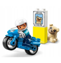 LEGO Duplo 10967 Motocicletă de poliție pentru copii