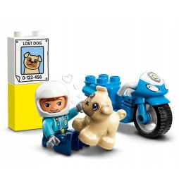 LEGO Duplo 10967 Motocicletă de poliție pentru copii