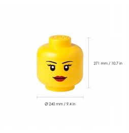 LEGO pojemnik głowa dziewczynka