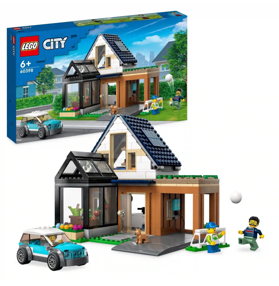 LEGO City Casă de Familie și Mașină 60398