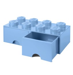 LEGO Brick 8 Storage Container Light Blue