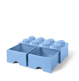 LEGO Brick 8 Storage Container Light Blue