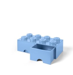 LEGO Brick 8 Storage Container Light Blue