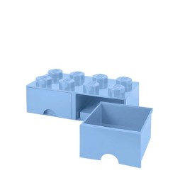 LEGO Brick 8 Storage Container Light Blue