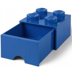 LEGO Storage Container with Drawer Block 4 Blue