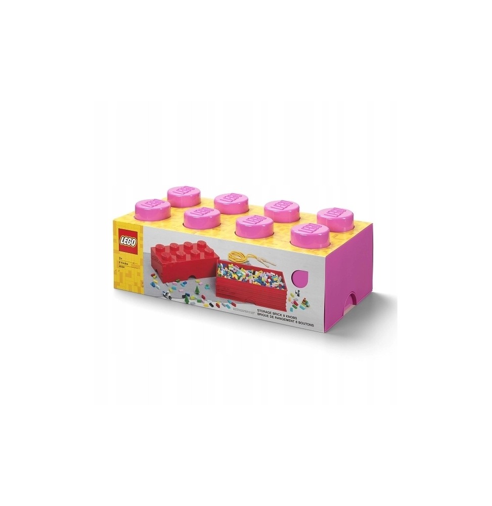 LEGO Storage Pink Brick 8 40041739