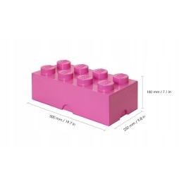 LEGO Storage Pink Brick 8 40041739