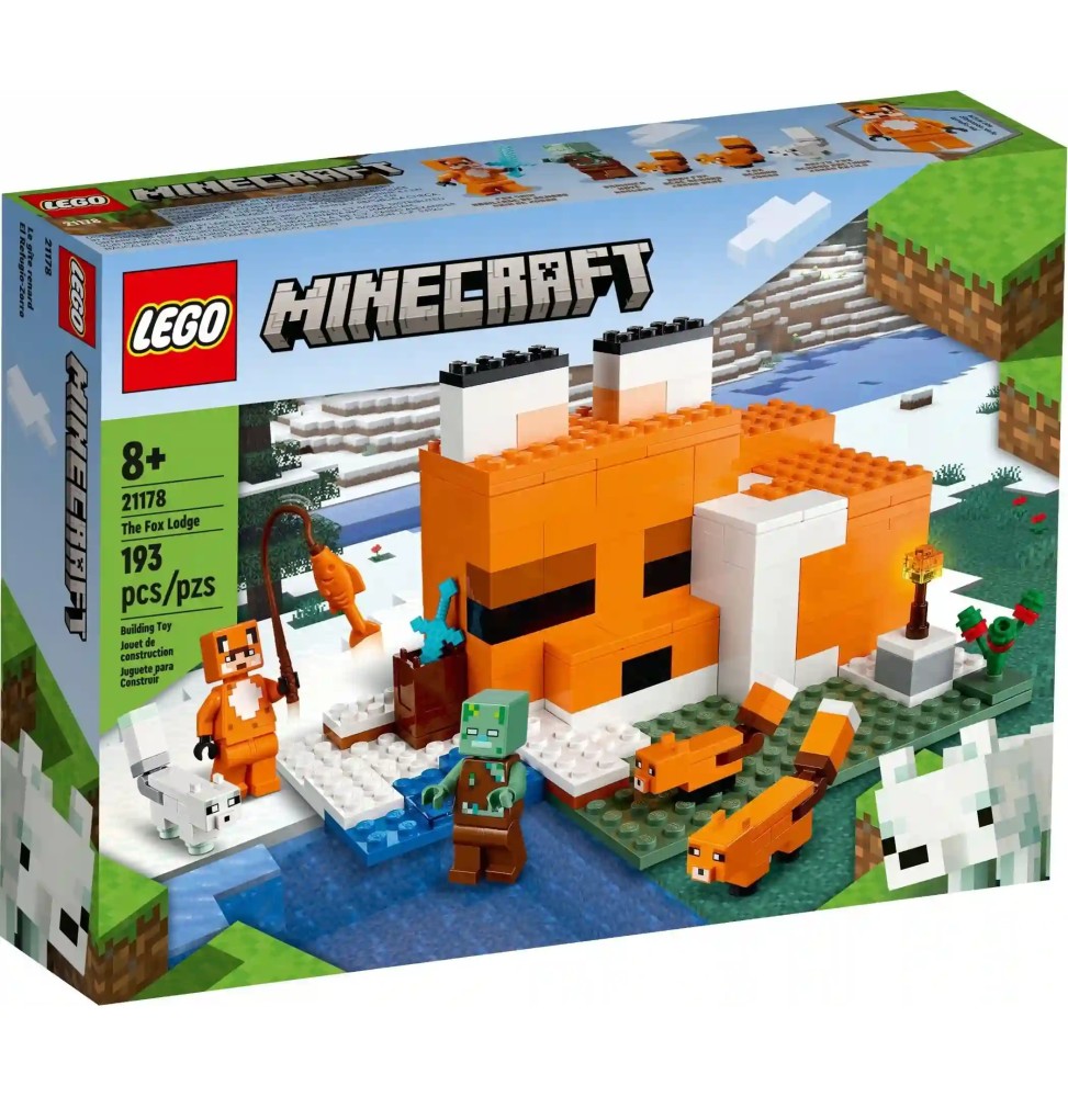 LEGO Minecraft 21178 Siedlisko lisów - domek do zabawy