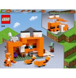 LEGO Minecraft 21178 Habitatul vulpilor - casă de joacă