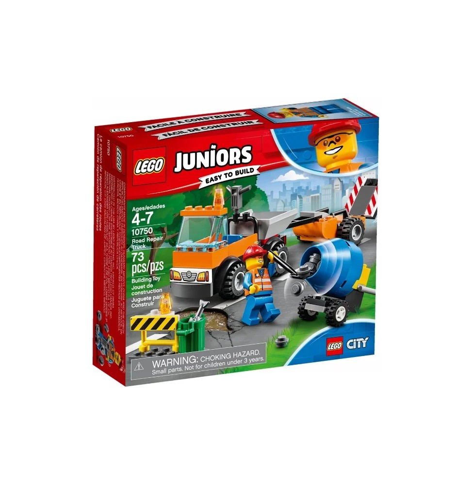 LEGO Juniors Mașină de lucrări rutiere 10750