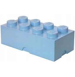 LEGO Container Brick Light Blue 8 Knobs