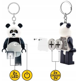 LEGO brelok latarka LED panda