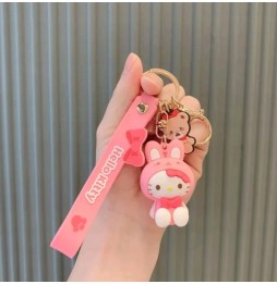 Hello Kitty Silicone Keychain