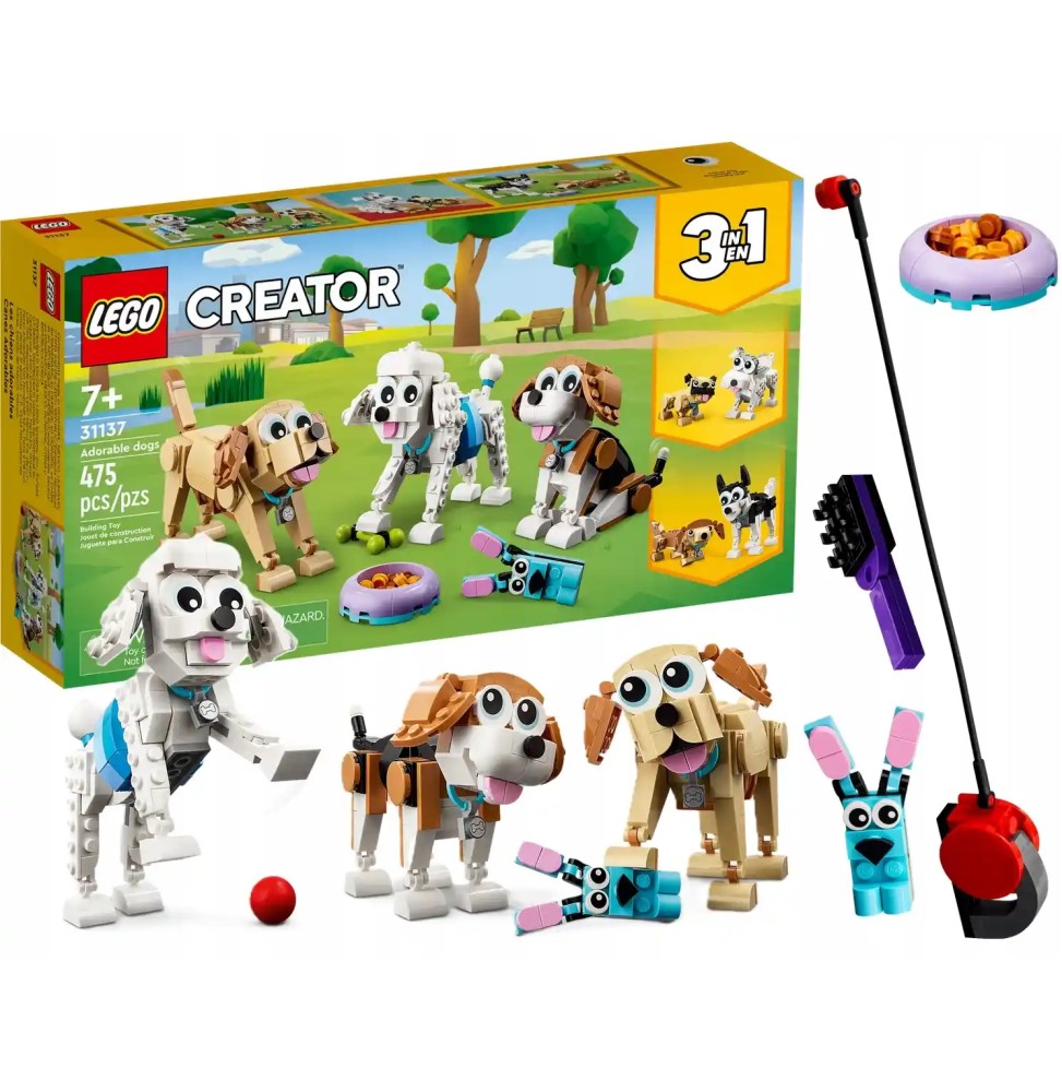 LEGO Creator Câini 3 în 1 Beagle Labrador Pudel