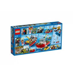 LEGO City 60109 Barcă de pompieri