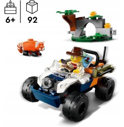 LEGO quad badacza dżungli z pandą czerwoną