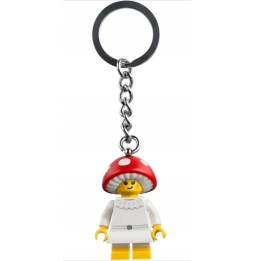 LEGO Keychain with Girl in Mushroom Costume