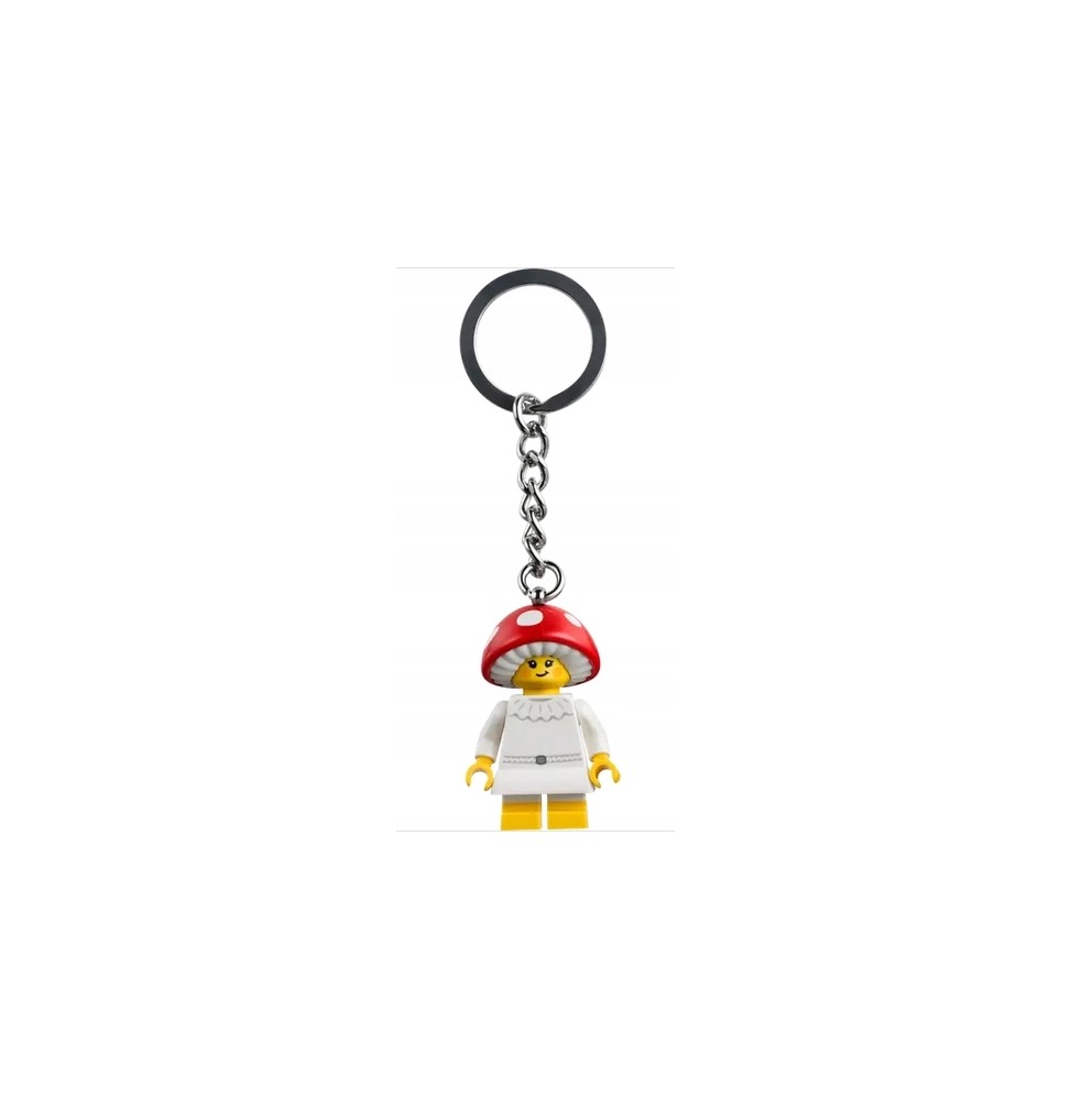 LEGO Keychain with Girl in Mushroom Costume