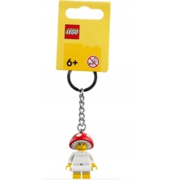 LEGO Keychain with Girl in Mushroom Costume