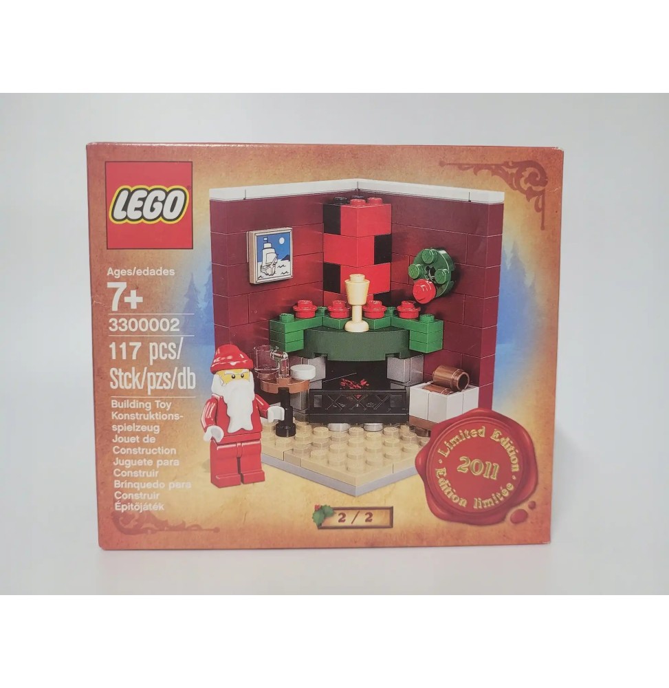 Lego Santa Claus Fire Place Scene 2011