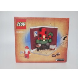 Lego Santa Claus Fire Place Scene 2011