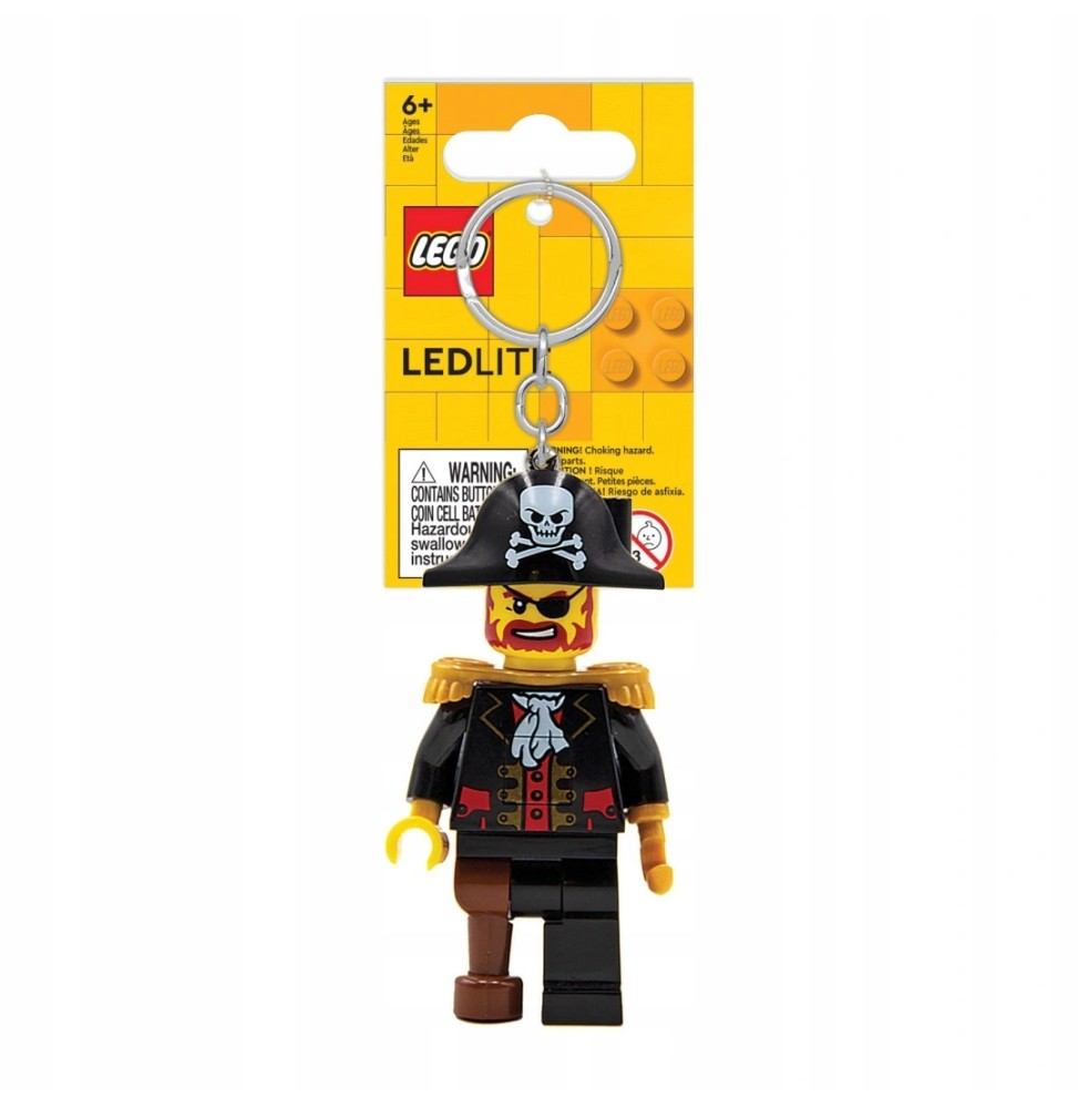 LEGO LED Keychain Pirate Captain Brickbeard