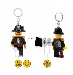 LEGO LED Keychain Pirate Captain Brickbeard