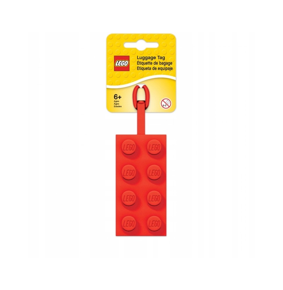 LEGO Red Block Luggage Tag