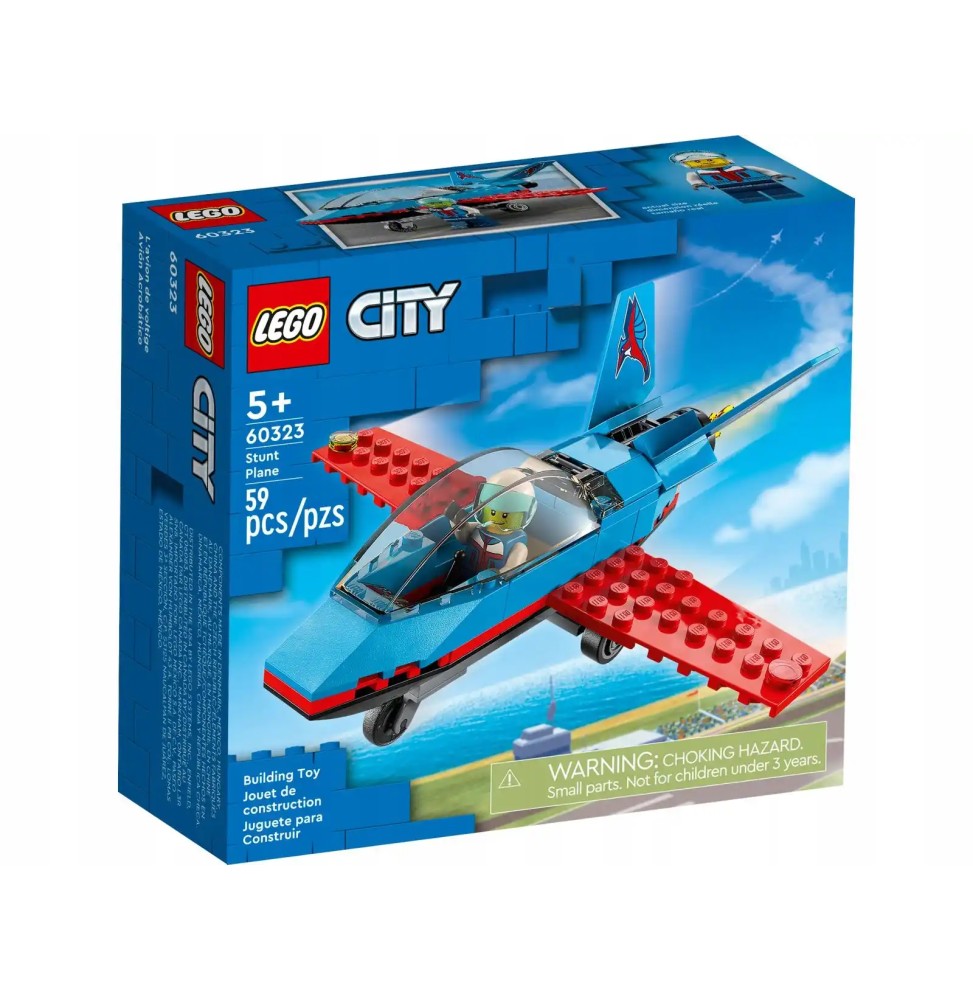 LEGO City Stunt Plane 60323 for Kids 5+