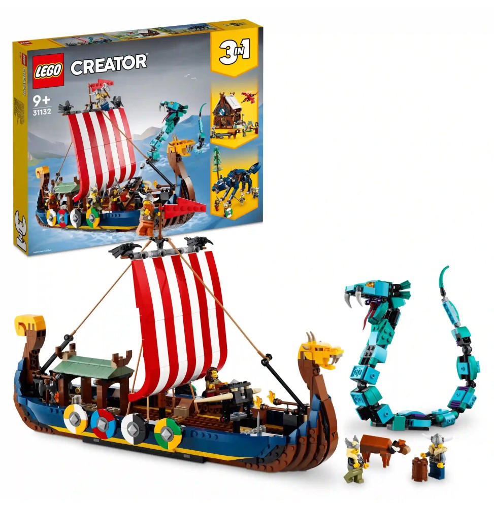 LEGO Creator 3 în 1 Corabia vikingilor 31132